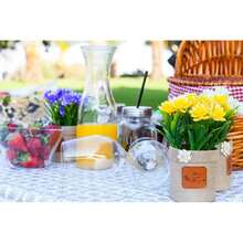 Outdoor Tablecloth Round Fitted Fits Tables Up To 37\ To 42\ Inch Elastic Silver Patterned Plastic Table Cloth Dining Wedding Elasticated Xmas Vinyl Flannel Backed Party Everyday Use,One-Size,SilverPatterned37inchRound - 銀色圖案 37 吋圓形 - 查看 5