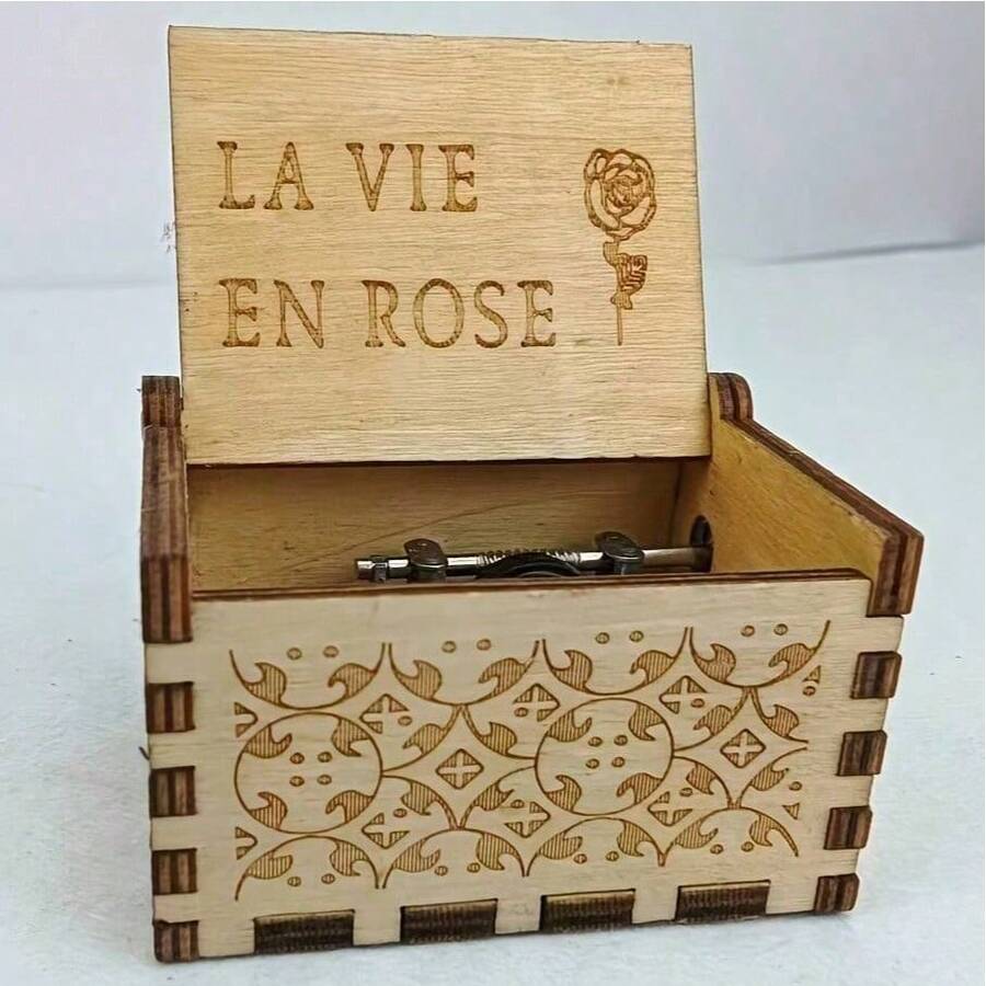 Music Box-Handle Music Box Wooden Retro Music Box For Boys And Girls, Valentine's Day Gift, Great Gift For Friends