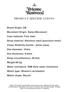 Vivienne Westwood Camberwell Watch, Suitable As A Valentine's Day Gift - Silver - View 3