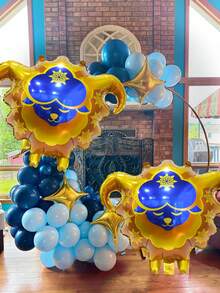 1/2pcs Eid Party Decorative Balloons, Gold Eid Sheep Foil Balloons, Suitable For Eid Home Indoor Decor, Ramadan Theme Party Decor, Ramadan Kareem, Ramadan Mubarak, Eid Mubarak, Eid Party - Multicolor - View 5