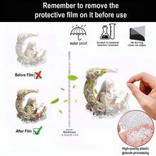 1/3pcs Boho Crescent Moon Acrylic Sunshine Catchers, Arabic Style Garden & Patio Sunshine Catcher, Spiritual Room Decor - Multicolor-chain - View 6