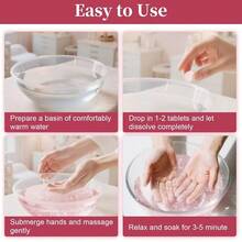 AWYYManicure Spa Balls 8oz -Rose Soak Balls Moisturizing Tablets Cuticle Soften Bombas Efervescentes Para Pedicure Spa Nail Supplies Tools For Hand Soak Pedicure Soak Nail Care Nail Salon 80count - Rose - View 5