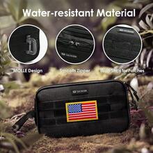 XAPY ICISM Tetry Bag For Men - Ea Large Dry Wet Separate Dopp Kit Ical Molle Travel Tetry Bag Water-Reant Shang Bag For Adult Black - 彩色 - 查看 4