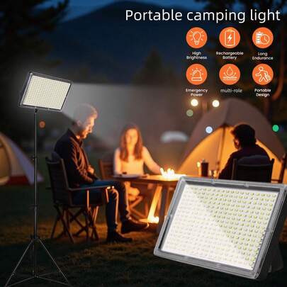 Luz de camping LED portátil, luz de camping regulable IP67, esencial para cortes de energía/huracanes/senderismo/carpas/iluminación de camping al aire libre