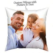 1pc Customized Photo DIY Pattern Pillow Case, Single-Sided Print, Personalized Gift For Mother's Day, Father's Day, Thanksgiving, Valentine's Day, Anniversary, Graduation, Housewarming, Memory Keepsake, Birthday Gift, Gift For Her, Aesthetic - Multicolor - View 15
