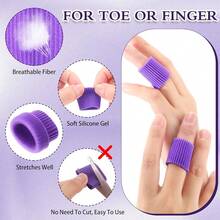 24 Pieces Toe Tubes 0.98 Inches Cushion Tube Corn Pads For Toes Sleeves Soft Gel Protectors For Cushions Corns Blisters Calluses 3 Size(Purple,Assorted Sizes),AssortedSizes,Purple - Màu tím - Xem 3