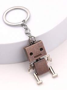 1 buc breloc robot mobil în stil retro - pandantiv cu desene animate din aliaj de zinc, potrivit pentru accesorii de modă pentru bărbați