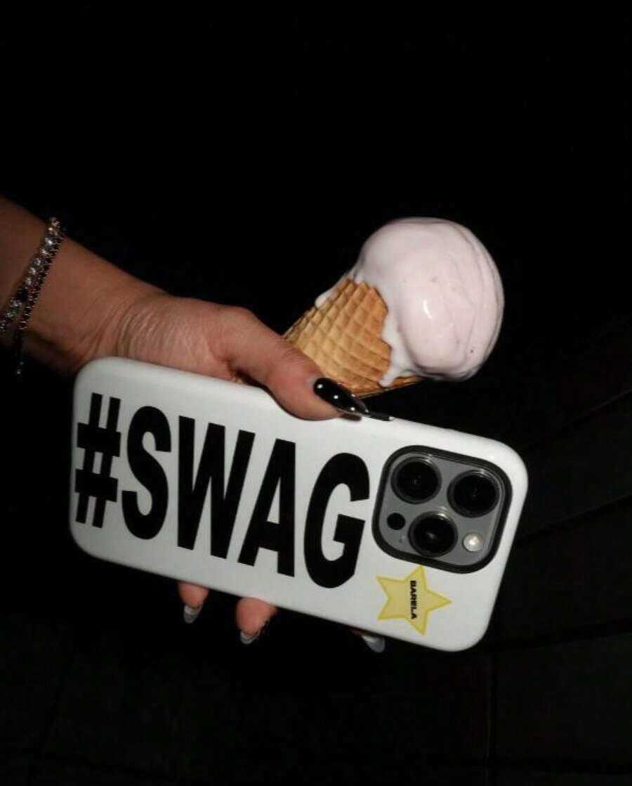 BARELA Phone Case - 2 MUCH SWAG Phone Case For IPhone 11-17 Series |   Typography Phone Case |   Aesthetic Phone Case |   Streetwear Phone Case |    Phone Case |   Shockproof Protection |   Gift For Teen Girls - 混合色 1 - 查看 1