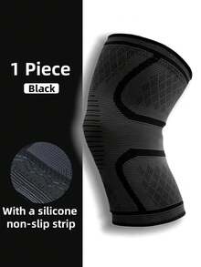 Rodilleras de silicona antideslizantes y de compresión unisex, adecuadas para baloncesto, fútbol, senderismo, correr, absorben el sudor, transpirables, soportes elásticos para la rodilla para deportes - Multicolor - Ver 23