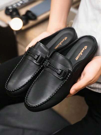 Men's Casual Leather Shoes Summer Autumn Tassel Slip-On Slouchy Driving Loafers Vintage Formal Business Casual Wedding Shoes (PU Leather This Product Runs Small, Please Buy One Size Larger)