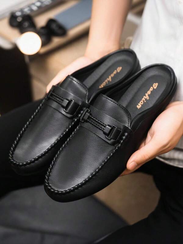 Men's Casual Leather Shoes Summer Autumn Tassel Slip-On Slouchy Driving Loafers Vintage Formal Business Casual Wedding Shoes (PU Leather This Product Runs Small, Please Buy One Size Larger)