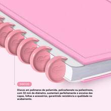 Disco Notebook + Iscool Hardcover 140 Sheets Smart Solid Colors - Pink - View 9