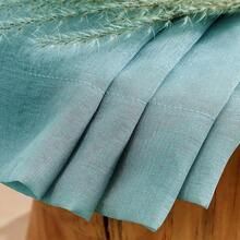 MYSTIC-HOME Sheer Curtains 45 Inch Length, Rod Pocket Voile Drapes For Living Room, Bedroom, Window Treatments Semi Crinkle Curtain Panels For Yard, Patio, Villa, Set Of 2, 52\X 45\, Grey Teal,52inchWx45inchL(Packof2),GreyTeal - 灰藍綠色 - 查看 6