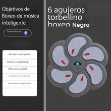 Regalos para niños: nuevo torbellino con música bluetooth, nuevo kit de entrenamiento de boxeo inteligente sensible a la velocidad y el ritmo, juguetes relajantes con luces de música - la almohadilla de boxeo familiar más vendida - Rosa - Ver 9