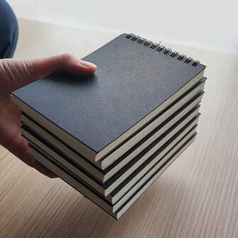 3 st premium skissböcker, lämpliga för teckning, skrivning, kreativitetsinspelning, spiralbunden, teckningsgåva