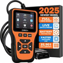 OBD2 Scan Tool Diagnostic Scanner, Engine Fault Code Reader With Reset Function, Supports Mode 6, Mode 8 And I/M Readiness Test, Automatically Check Engine Light, Compatible With All OBDII Vehicles Manufactured After 1996