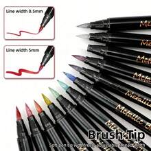 yikexuanli Temporary Tattoo Pen Set, Hand Tattoo Stencils, Removable Tattoo Body Art Pens, Skin Temporary Tattoo Drawing Pens, Beginner Skin Painting, Body Graffiti, Washable Drawing Pens, Body Painting Pen Set - Multicolor - View 5