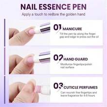 2025 Upgraded 3-in-1 Nail Care Pen, Cuticle Oil Pen for Nails, Nail Essence Pen with Ceramic Tip, Suitable for dry and damaged nails, adds shine and leaves a fragrance (, )(3PCS 3.5 ml) - Multicolor - Ver 6