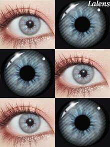 Lalens 1 Pair Of Colored Contact Lenses Norko Brown Coloured Contact Lens To Enlarge Your Eyes Soft Graduation Holiday Summer Fall Autumn Wholesale Of Color Contacts For Eye Beauty Makeup Cosmetic Small Pupil Color Contacts Lens Travel Outdoors School Campus 14.2mm 14.5mm Yearly Use Fashion Grey Lenses New Arrival With Free Lens Case Halloween Costume Cosplay - Yearly Disposable - View 14