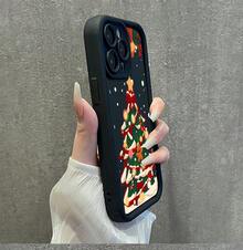 Funda protectora de teléfono con Carcasa Navideña Diseño Árbol Con Adornos Festivos regalo de moda minimalista interesante para hombres y mujeres, adecuado para iPh 16/15/15Pro/15ProMax/14/13/12/11/XsMAX, iP 17,  Max Series,A14/A15/S23 Ultra/A50/A12/A32/A52/A72/A51/A21S/A13/A14/S22 Ultra/S23/A33/A53/S20 FE,Protección completa contra caídas, resistencia a impactos y prevención de rayaduras,diseño creativo y de moda para hombres y mujeres - Blanco - Ver 8