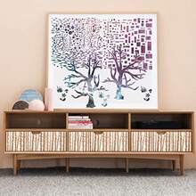 XZGB Large Mixed Media Stencils Sea Bubbles Spirals Template Cell Theory Cubist Stencil Aspen Trees Branches Painting Stencils For Canvas Arts Journaling Scrapbooking Card Making - As Pic - View 4