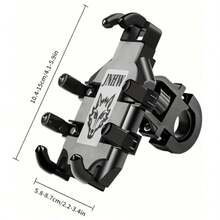 Soporte Para Celular Moto/bicicleta, Base Porta Teléfono - Negro - Ver 2