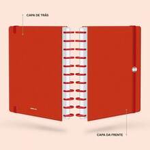 Disco Notebook + Iscool Hardcover 140 Sheets Smart Solid Colors - Red - View 3