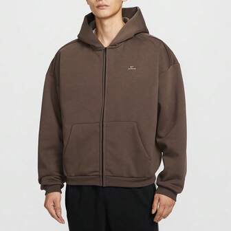 Nike Men's Jacket, 2025 Winter New Basketball Sports Casual Fleece Warm Loose Hooded Jacket IO3690-237