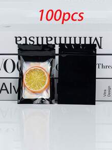 100/10 件可重复密封袋、透明窗口食品储存袋、糖果袋、软糖袋、铝箔袋、派对礼品包装袋，全息可重复密封袋拉链食品储存铝箔聚酯薄膜气味袋塑料扁平包装袋，适用于派对礼品食品糖果珠宝唇彩，有多种尺寸和颜色可供选择 - 開窗鐳射袋 - 查看 22