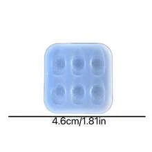 Molde de resina para hacer bolas de helado, accesorios de molde de silicona, molde de líquido de resina, molde de silicona para llaveros de resina, molde de resina - Silicona - Ver 12