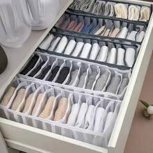Multi-Grid Clothing & Socks Large Capacity Drawer-Style Foldable Storage Box - Rectangle - View 3
