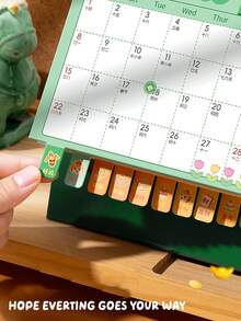 1 Lịch xoay hoạt hình năm Ngựa 2026 | Lịch lật mini dễ thương - Trang trí để bàn văn phòng | Đếm ngược ngày thi và lên kế hoạch tự giác cho học sinh - Nhiều màu - Xem 4