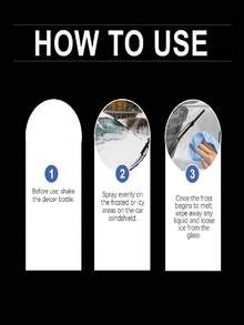Spray descongelante para parabrisas, antiempañante para ventanas de coche, visión clara, agente descongelante, gran regalo para familiares y amigos - Multicolor - Ver 4