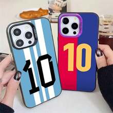 Funda de Número de Fútbol Genial para 17 16e 15 Plus 11 12 14 16 17 Pro Max 13 Cubierta Trasera del Teléfono - Mix02 - Ver 3