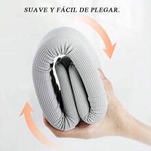 Collarín cervical ligero Collarín cervical | Estabilización cervical | Accesorios de oficina El material transpirable soporta eficazmente el peso de la cabeza Recordatorio de postura Adecuado para trabajos prolongados en la oficina o para ver la televisión - Gris Claro - Ver 4