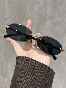 1pc Fashion Plastic Square Small Frame Women Accessories Glasses For Beach Party Camping Street Snap Musical Festival Accessories - 彩色 - 查看 8