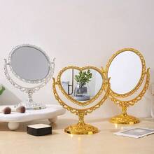 1 chiếc gương trang điểm công chúa cổ điển, gương trang điểm để bàn, gương làm đẹp độ nét cao, hai mặt, kiểu cung điện, quà tặng, đồ du lịch, đồ giá rẻ, vật dụng cần thiết khi đi du lịch - Nhiều màu - Xem 4