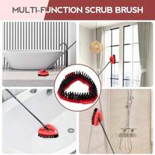 XZGB Spin Mop Scrub Brush Head Compatible With Oceda EasyWring 1-Tank System 2 Pcs Scrub Brush Floor Scrubber Hard Bristle Cleaning Brush For Bathroom Kitchen Tub And Tile - Đỏ - Xem 5