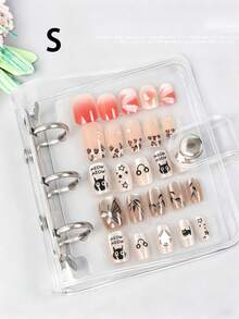 Nail Art Album, Collection Album, Nail Piece Style, Wearable Nail Display Album, With Inner Pages - Clear - View 10