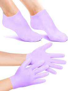 1Pair Moisturizing Hand Gloves, For Dry Cracked Skin Softening Exfoliating Feet Hand Care Tools, Soft Silicone Gel, Skin Repairing, Reusable, Suitable For Hand Care, Beige/Pink,Hand Care,Gift,Care Tools, Soft Silicone Gloves, Gel Spa Moisturizing Gloves, Aloe Vera Lotion Gloves For Repairing Dry, One Size Fits All, Ideal For Home Hydration, Moisturizing Hand Gloves,Gift For My Mother,Mother's Day,Travel Accessories