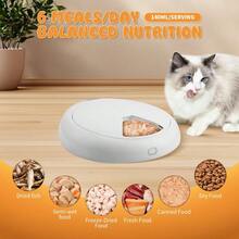 Automatic Cat Feeder With App Control & Timer – 6 Meal Dry/Wet Food Dispenser With Ice Packs (Wireless For Small Dogs/Cats) - 500ml - View 4