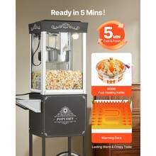 Popcorn Makers - Schwarz 800W - View 6
