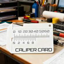 2个3D打印卡尺钥匙扣测量工具迷你尺卡尺卡