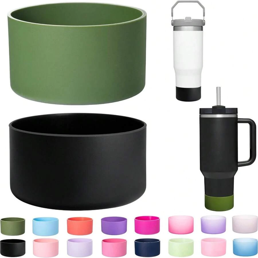 2-Pack Silicone Boot For 40 30 Oz Adventure Tumbler, IceFlow 30 20 Oz, Cup Protector SPU: H2511251099808 SPU: T2511256861810 - 綠色 - 查看 1