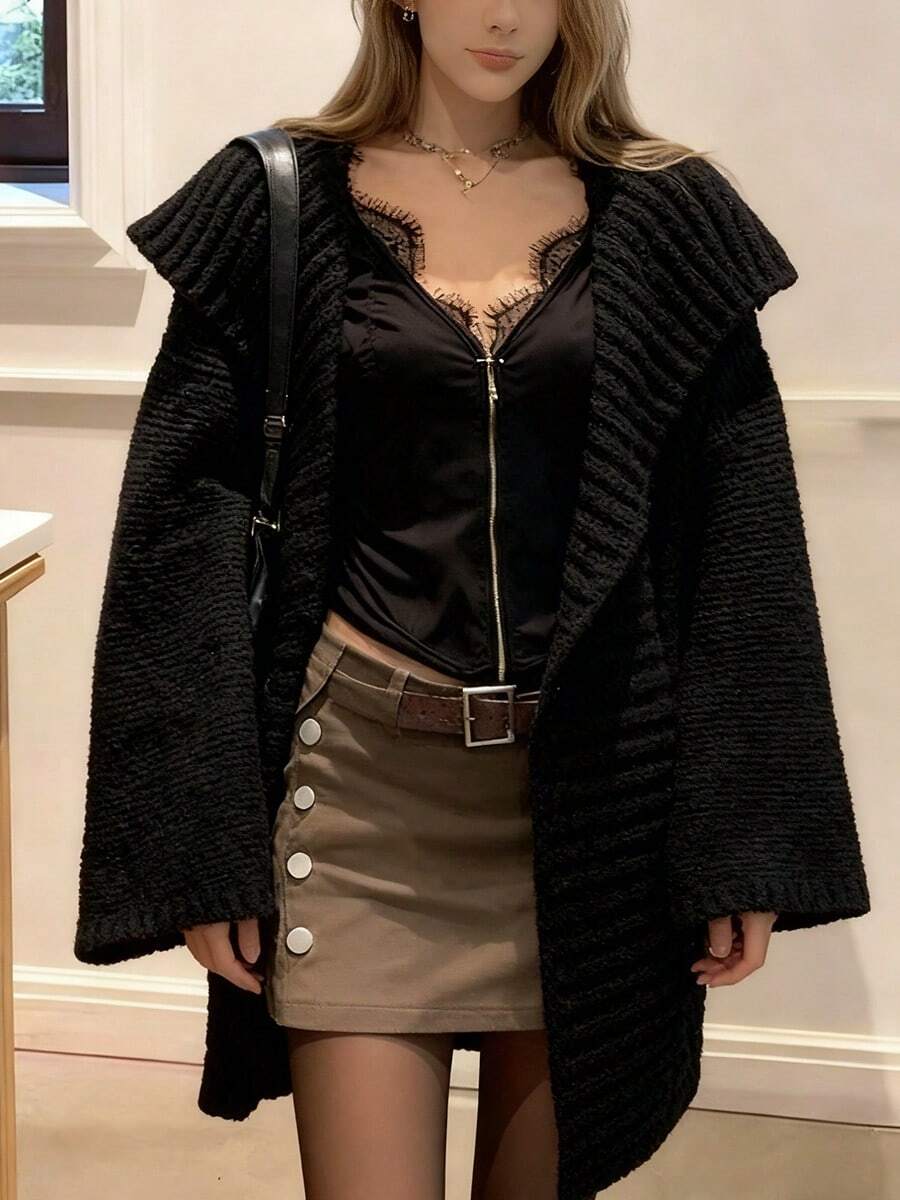 Women Cardigans - Black - View 1