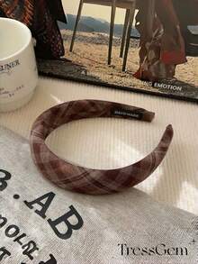 قطعة واحدة من شريط الرأس الأنيق ذو النمط البريطاني الجديد، شريط رأس واسع الحافة أنيق، قطعة رأس عتيقة أنيقة للتنقل اليومي، إكسسوار خريفي متعدد الاستخدامات للفتيات الأنيقات، شريط شعر، دياديما، حلقة شعر