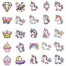 50Pcs Cute Cat Stickers, Colorful Kawaii Cat Stickers For Water Bottles Laptops Phones Skateboards Guitars Luggage Scrapbooks Helmets Bicycles Motorcycles Cars, Vinyl Waterproof Stickers For Teens Adults, Starry Sky Cat Themed Stickers Pack Cute Things Birthday Gifts, Back To School, Halloween, Christmas Gifts - Multicolor - View 7