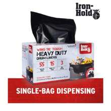 1416605 Black 42 Gallon 3 mil thickness, Wing Tie, Heavy Duty Trash Can Liners from Berry, ct(18) - Multicolor - Ver 4