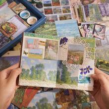 Scrapbooking Supplies Kit, Vintage Botanical Aesthetic Scrapbook Kit Bullet Junk Journal, Stationery, A6 Grid Notebook, Flower Journaling Supplies, Birthday Teen Women - 油畫 - 查看 6