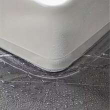 1 rollo de 3,2 m de cinta adhesiva transparente de PVC impermeable y resistente al moho, adecuada para cocina, baño, taller y superficies lisas - Multicolor - Ver 4